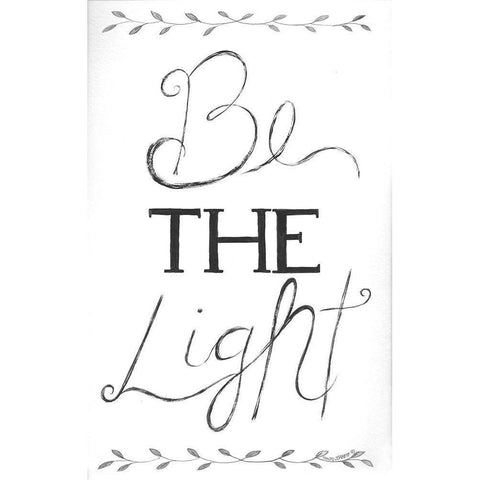 Be the Light Gold Ornate Wood Framed Art Print with Double Matting by Shamp, Cindy