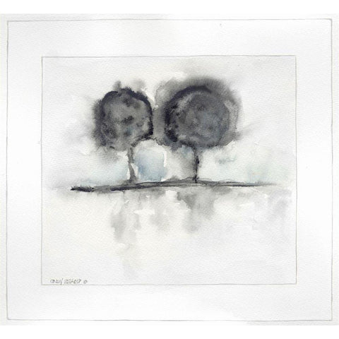 On the Horizon IV Black Modern Wood Framed Art Print by Shamp, Cindy