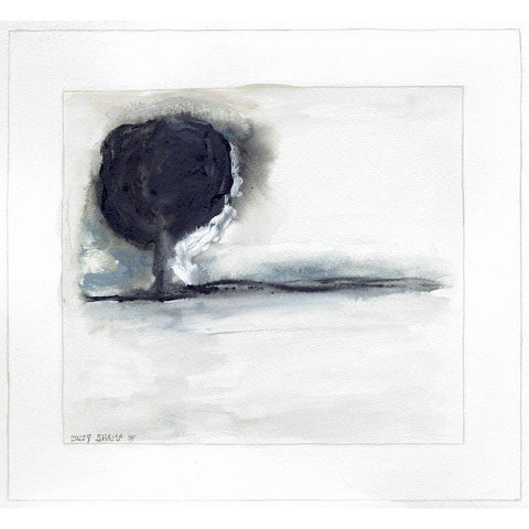 On the Horizon VI White Modern Wood Framed Art Print by Shamp, Cindy