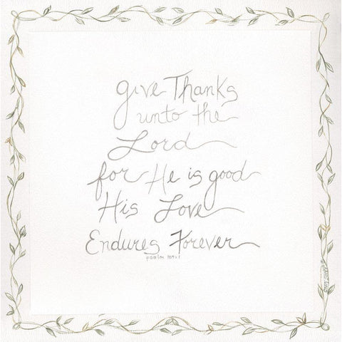 Give Thanks Gold Ornate Wood Framed Art Print with Double Matting by Shamp, Cindy