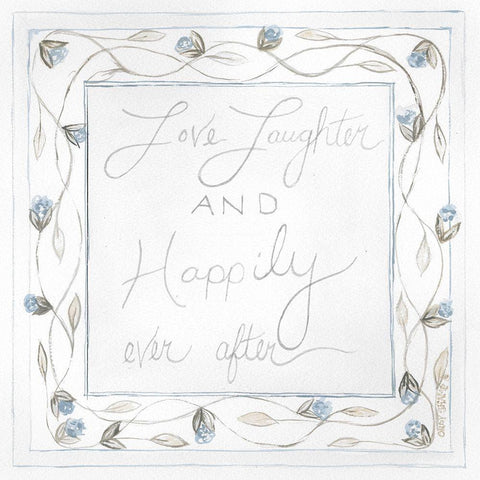 Happily Ever After Black Modern Wood Framed Art Print by Shamp, Cindy