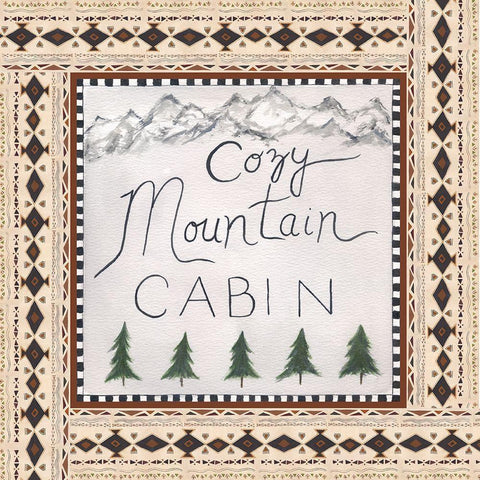 Cozy Tribal White Modern Wood Framed Art Print by Shamp, Cindy