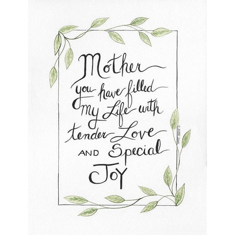 Special Joy Black Modern Wood Framed Art Print with Double Matting by Shamp, Cindy