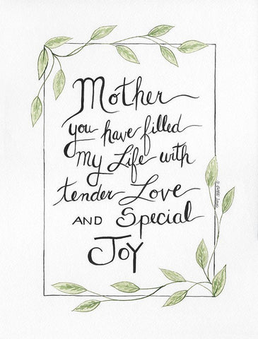 Special Joy White Modern Wood Framed Art Print with Double Matting by Shamp, Cindy