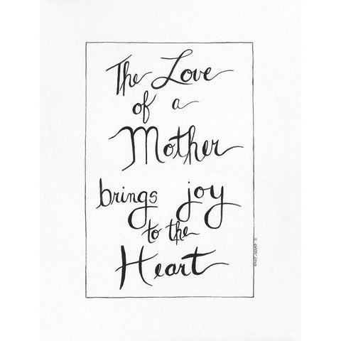 Love of a Mother Gold Ornate Wood Framed Art Print with Double Matting by Shamp, Cindy