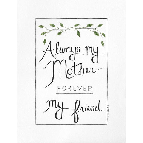Forever Friend Gold Ornate Wood Framed Art Print with Double Matting by Shamp, Cindy