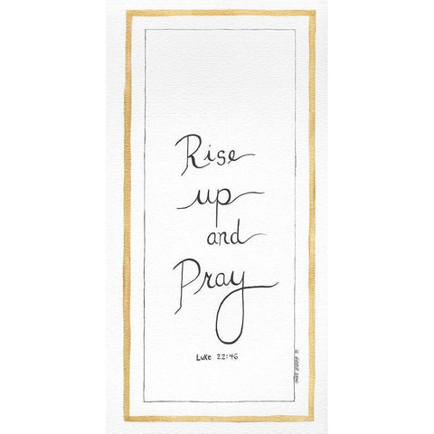 Rise Up White Modern Wood Framed Art Print by Shamp, Cindy
