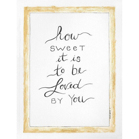 How Sweet Black Modern Wood Framed Art Print with Double Matting by Shamp, Cindy