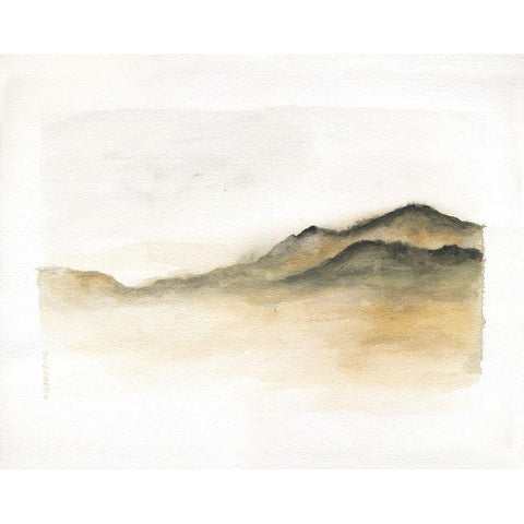 Mod Landscape White Modern Wood Framed Art Print by Shamp, Cindy