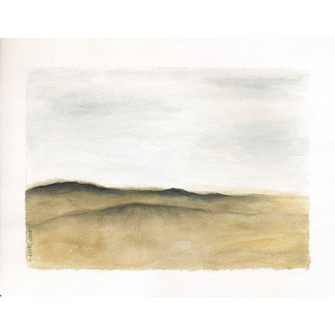 Mod Landscape II White Modern Wood Framed Art Print by Shamp, Cindy