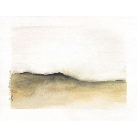 Mod Landscape III White Modern Wood Framed Art Print by Shamp, Cindy