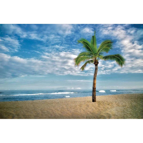 Blue and Green White Modern Wood Framed Art Print by Frates, Dennis