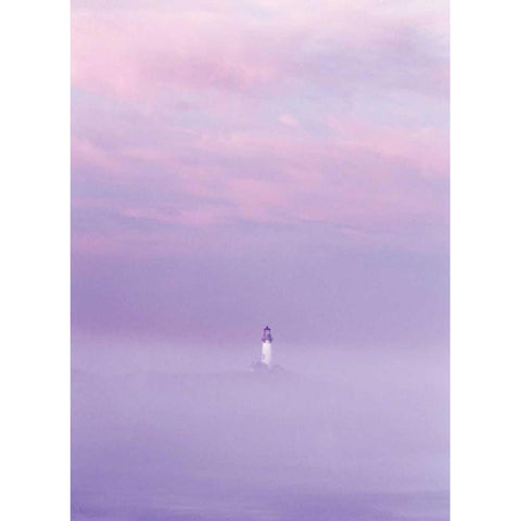 Beacon White Modern Wood Framed Art Print by Frates, Dennis