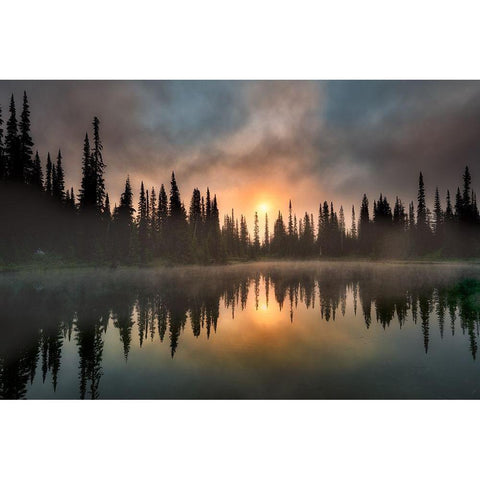 Bliss Black Modern Wood Framed Art Print with Double Matting by Frates, Dennis