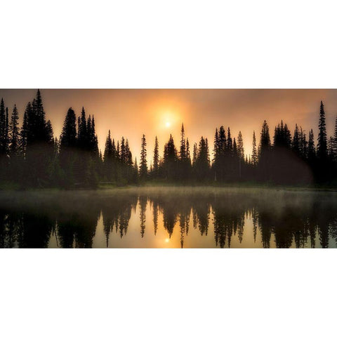 Sunset Bliss Gold Ornate Wood Framed Art Print with Double Matting by Frates, Dennis