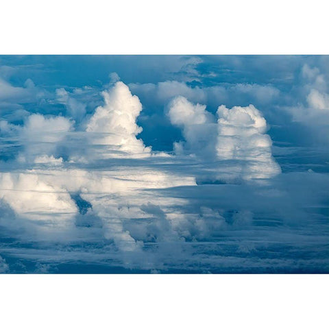 In the Clouds Black Modern Wood Framed Art Print by Frates, Dennis