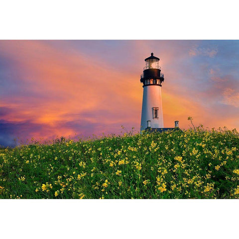 Lighthouse White Modern Wood Framed Art Print by Frates, Dennis
