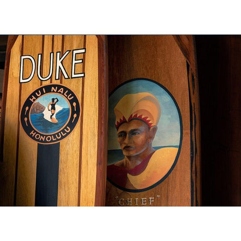 Surf Hawaii White Modern Wood Framed Art Print by Frates, Dennis