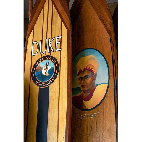 Surf Hawaii II White Modern Wood Framed Art Print by Frates, Dennis