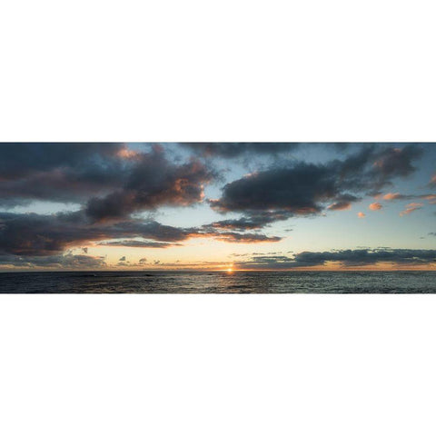 Horizon Line Black Modern Wood Framed Art Print by Frates, Dennis