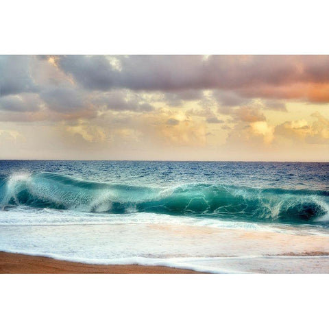 For Teal Black Modern Wood Framed Art Print with Double Matting by Frates, Dennis