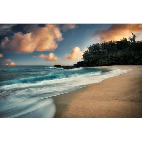 Tide White Modern Wood Framed Art Print by Frates, Dennis