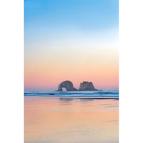 Soft Sunset Black Modern Wood Framed Art Print by Frates, Dennis