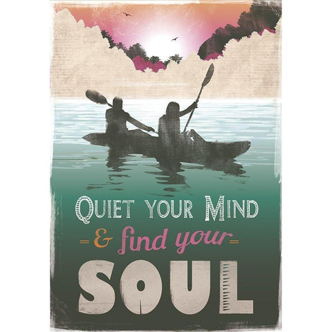 Quiet Mind Gold Ornate Wood Framed Art Print with Double Matting by JMB Designs