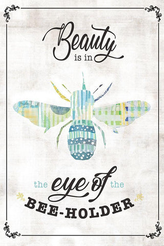 Bee-Holder Black Ornate Wood Framed Art Print with Double Matting by JMB Designs