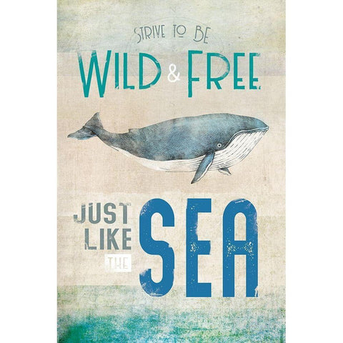 Wild and Free White Modern Wood Framed Art Print by JMB Designs