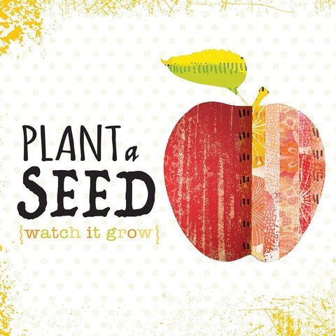 Plant a Seed Gold Ornate Wood Framed Art Print with Double Matting by JMB Designs