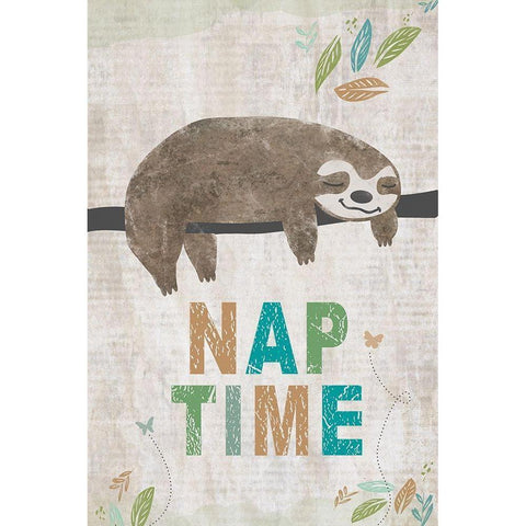 Nap Time Gold Ornate Wood Framed Art Print with Double Matting by JMB Designs