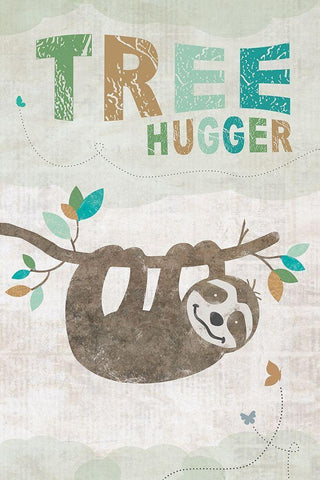 Tree Hugger Black Ornate Wood Framed Art Print with Double Matting by JMB Designs