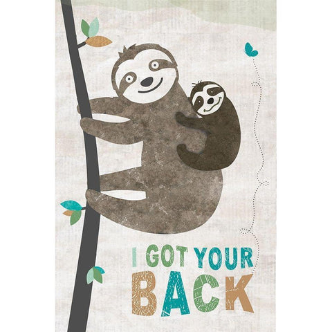 I Got Your Back Gold Ornate Wood Framed Art Print with Double Matting by JMB Designs