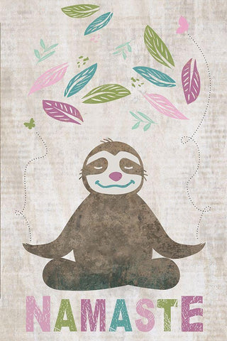 Namaste White Modern Wood Framed Art Print with Double Matting by JMB Designs