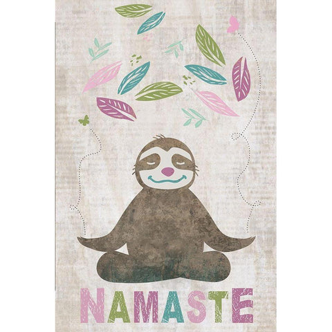 Namaste Black Modern Wood Framed Art Print with Double Matting by JMB Designs