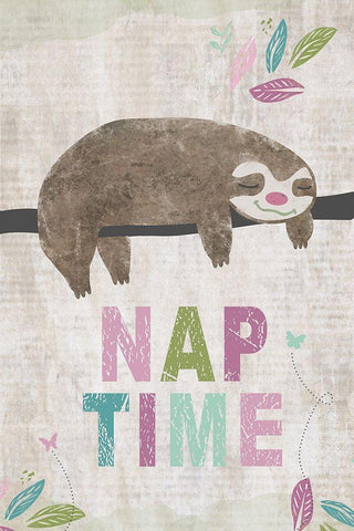 Nap Time Black Ornate Wood Framed Art Print with Double Matting by JMB Designs