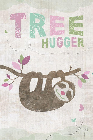 Tree Hugger White Modern Wood Framed Art Print with Double Matting by JMB Designs