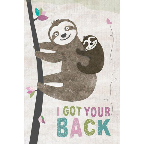 Got Your Back Gold Ornate Wood Framed Art Print with Double Matting by JMB Designs