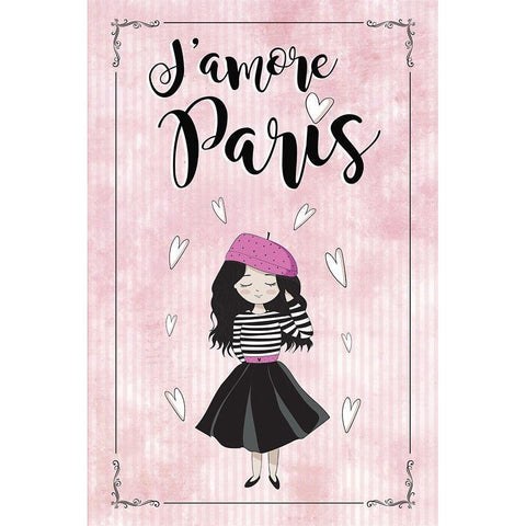 Jamore Paris White Modern Wood Framed Art Print by JMB Designs
