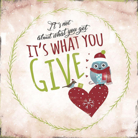 What You Give White Modern Wood Framed Art Print by JMB Designs