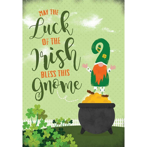 Luck of the Irish Gold Ornate Wood Framed Art Print with Double Matting by JMB Designs