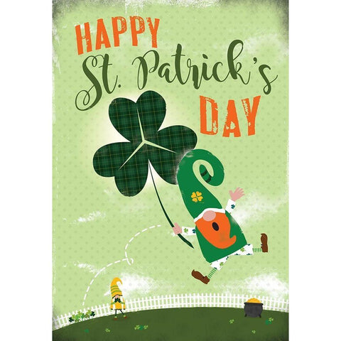 St. Patricks Day White Modern Wood Framed Art Print by JMB Designs