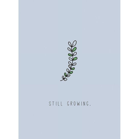 Still Growing Black Modern Wood Framed Art Print with Double Matting by JMB Designs