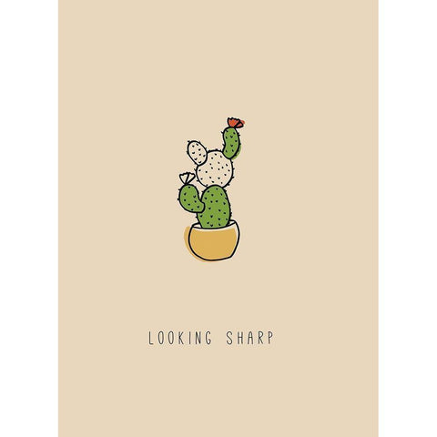 Looking Sharp White Modern Wood Framed Art Print by JMB Designs