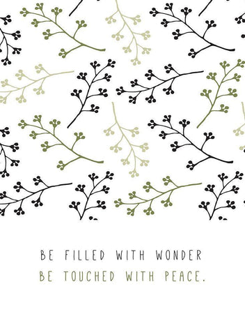 Be Filled with Wonder Black Ornate Wood Framed Art Print with Double Matting by JMB Designs