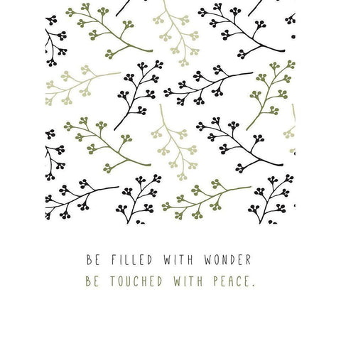 Be Filled with Wonder White Modern Wood Framed Art Print by JMB Designs