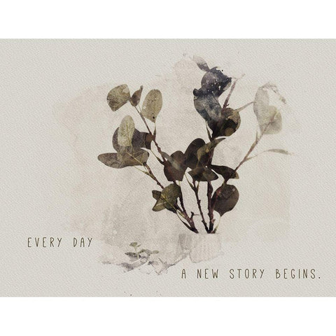 Every Day Black Modern Wood Framed Art Print with Double Matting by JMB Designs