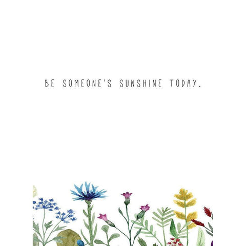 Be Someones Sunshine Black Modern Wood Framed Art Print with Double Matting by JMB Designs