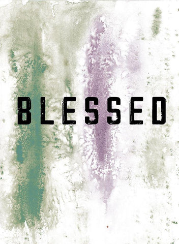 Blessed Black Ornate Wood Framed Art Print with Double Matting by JMB Designs